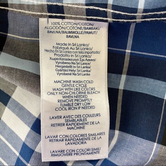 Chaps button down shirt with long sleeves, 💯 cotton non-iron, petite  size - Picture 8 of 9